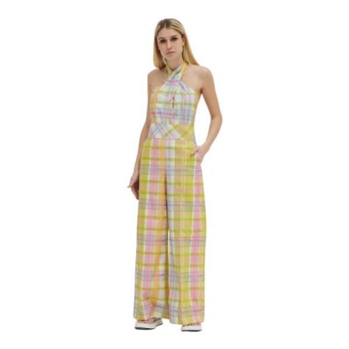 Ærmeløs Geometrisk Print Jumpsuit