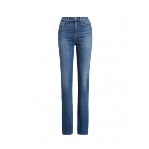 Højtaljede Straight Leg Jeans