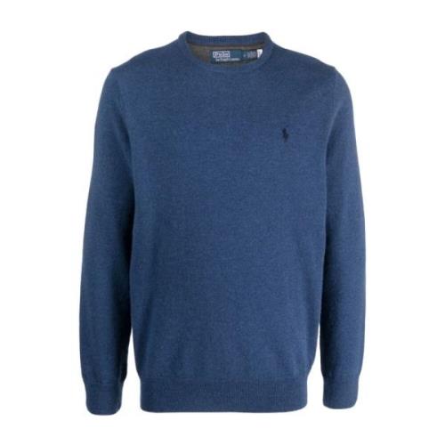 Blå Sweaters LS CN PP-LANGÆRME-PULLOVER