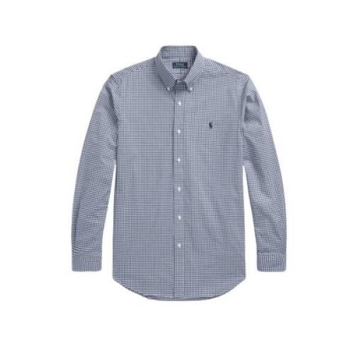 Strækbart Slim Fit Gingham Skjorte