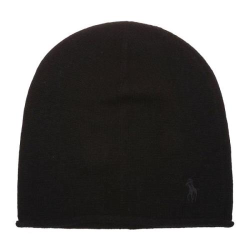 Sort Rulle Beanie