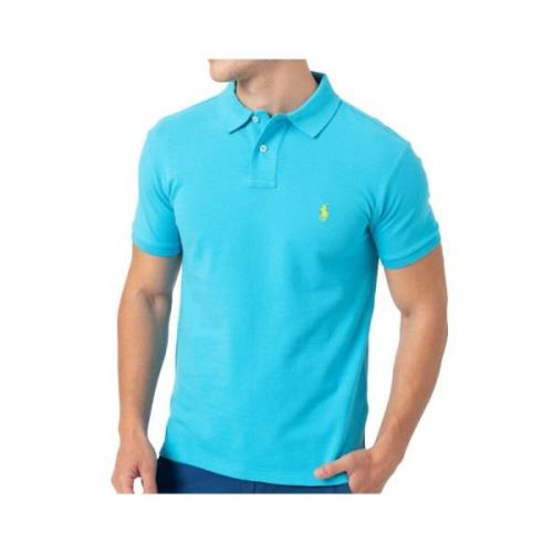 Slim Fit Mesh Polo Shirt, Bomuld