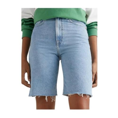 Højtaljede Bermuda Denim Shorts