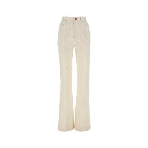 Broderet uldblanding Ray Pant