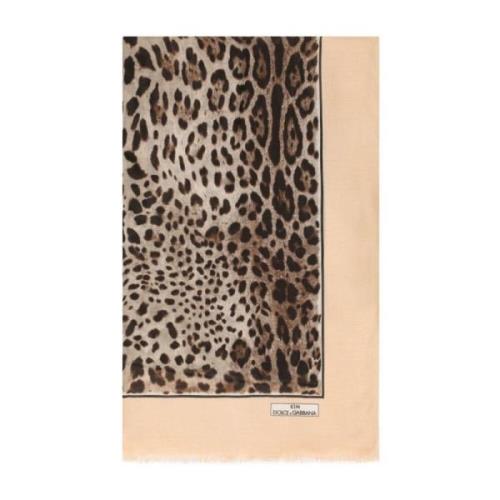 Leopard Print Silketørklæde - KIM DOLCEGABBANA