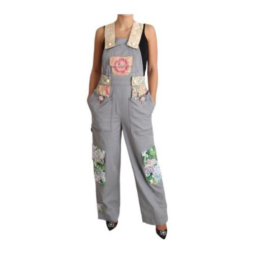 Crystal Hortensia Denim Overalls