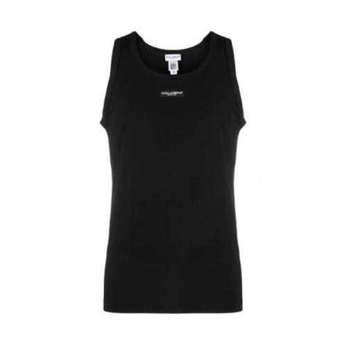 Logo-Patch Tank Top, Elegant og stilfuld ærmeløs top til kvinder