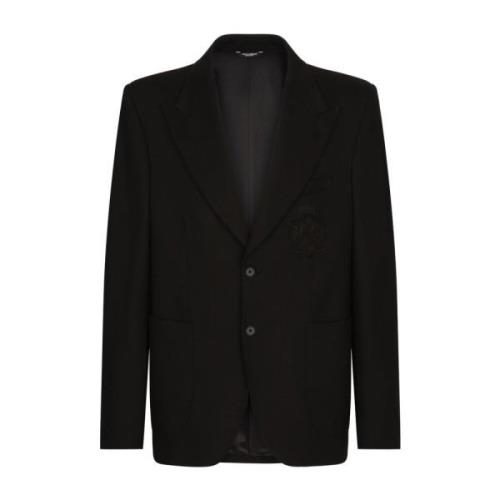 Elegant Logo-Patch Blazer