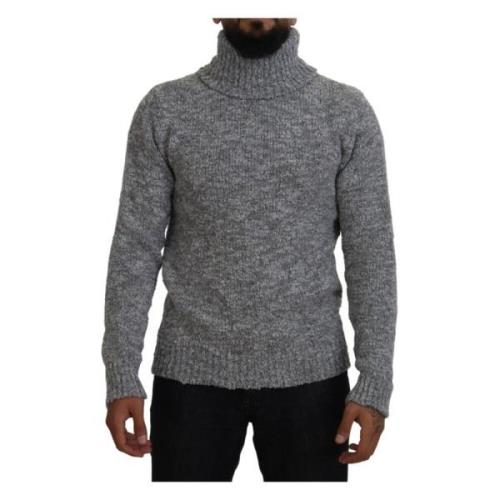 Grå Uld Turtleneck Sweater