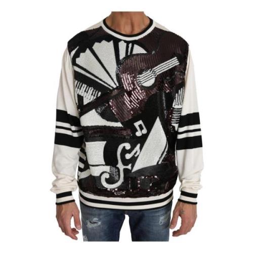 Pailletbesat silke Jazz Guitar sweater