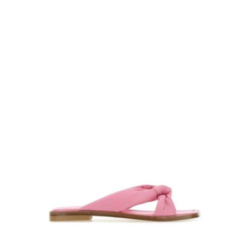 Rosa Nappa Læder Playa Slippers