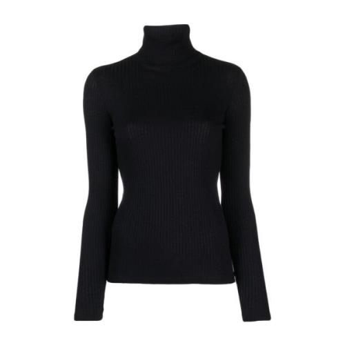 Navy Blue Roll-Neck Sweater