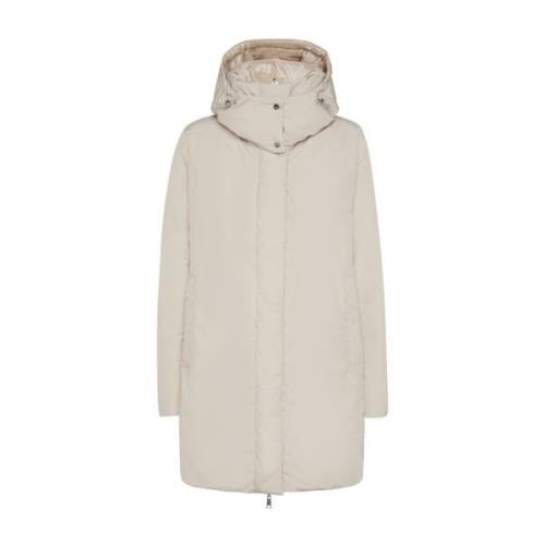 Beige Parka til Kvinder