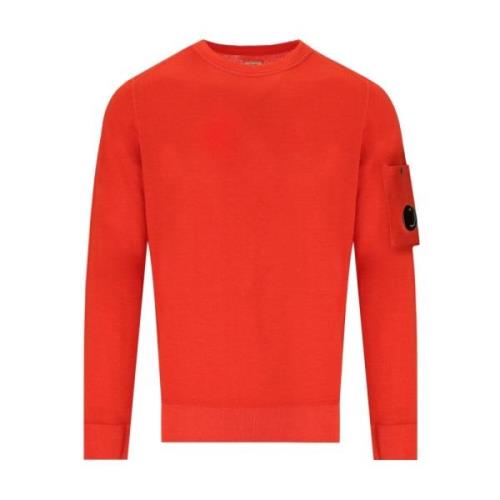 Orange Merinould Crewneck Jumper