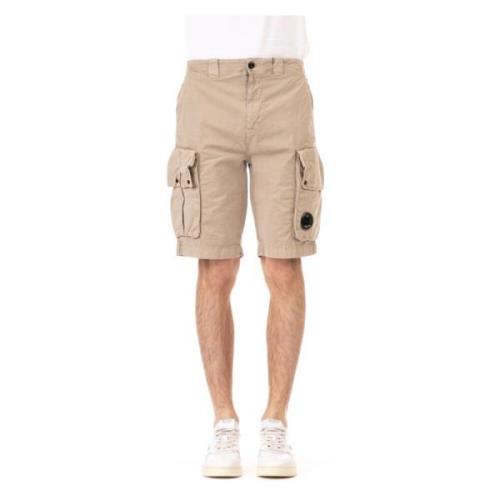 Beige Cargo Shorts