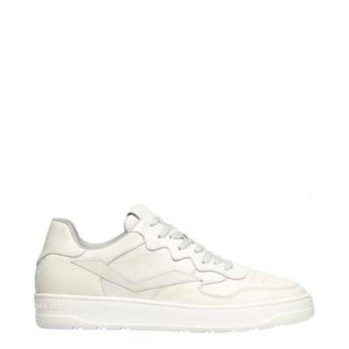 Hvide Læderperforerede Sneakers - Gadechic Stil