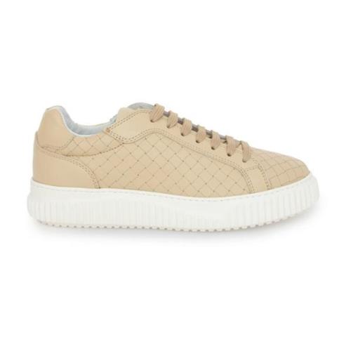 Beige Læder City Sneakers