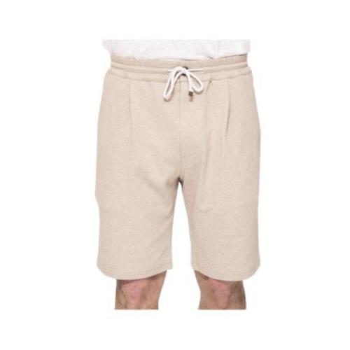 Afslappet pasform Beige Bermuda Shorts