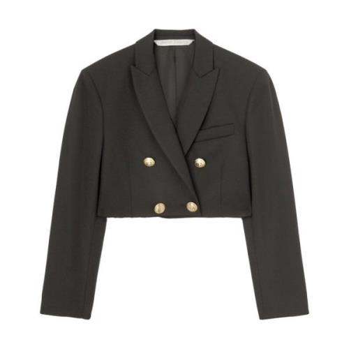 Stilfuld Kort Dobbeltbrystet Blazer