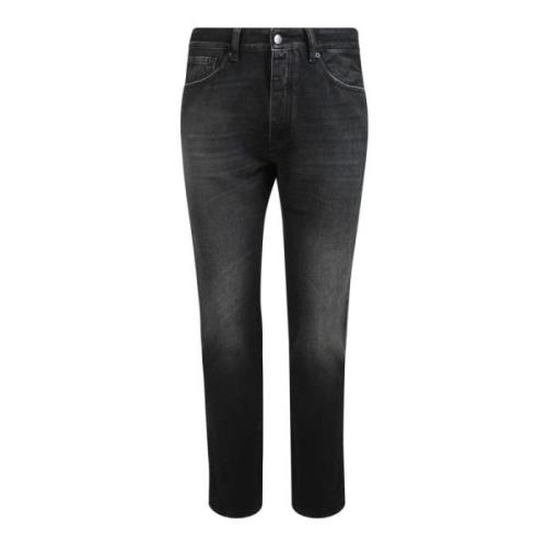 Sorte track jeans med side stribe detaljer