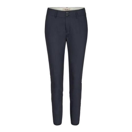 Marineblå Night Pants med Ribbed Hems