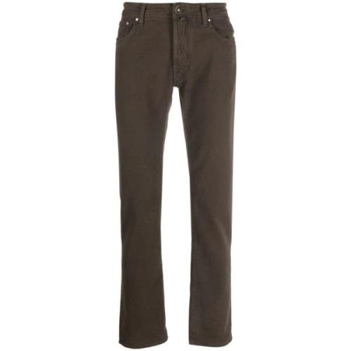 Italienske Brune Bootcut Bukser