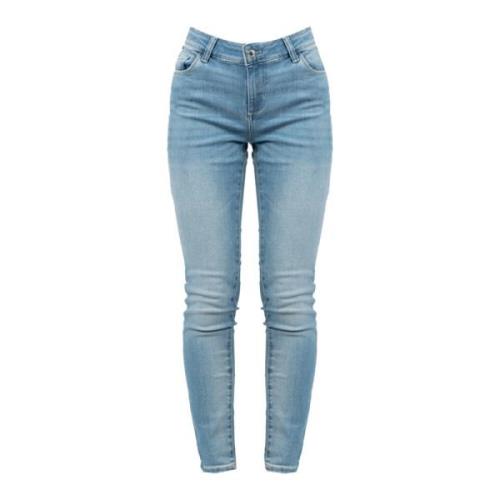 Faded Effekt Mid-Rise Skinny Jeans