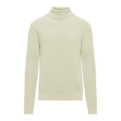 Varm Ribbet Bomuld Turtleneck