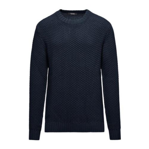 Bomuld-Uld Blandet Rund Hals Sweater