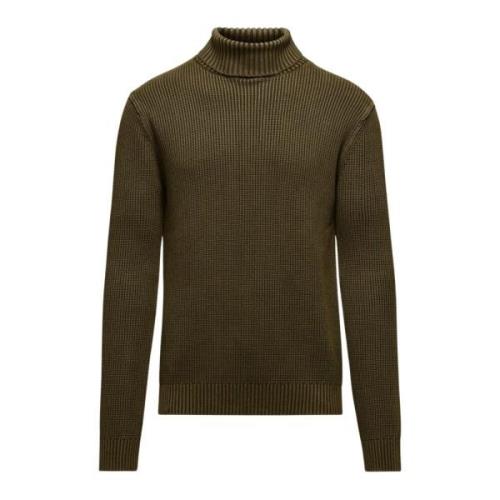 Varm Ribbet Bomuld Turtleneck