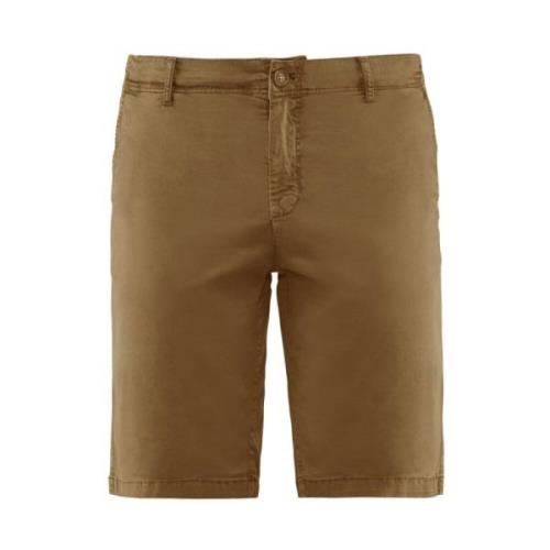 Stretch Bomuld Gabardine Slim Fit Chino Bermuda Shorts