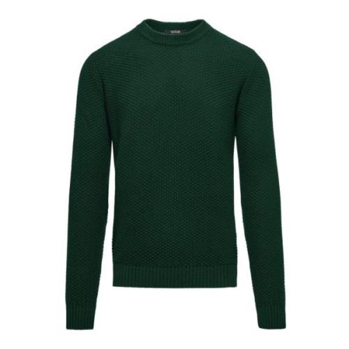 Bomuld-Uld Strik Rund Hals Pullover