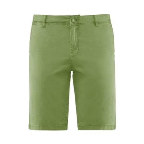 Str?kbomuld Gabardine Slim Fit Bermuda Shorts