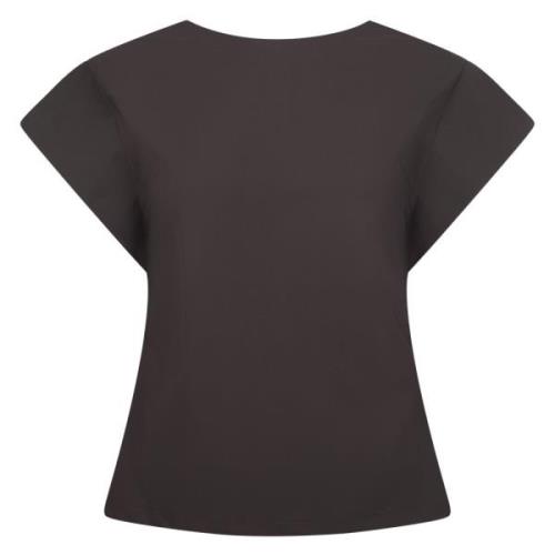 Slim Fit Domino Top i Mørkebrun