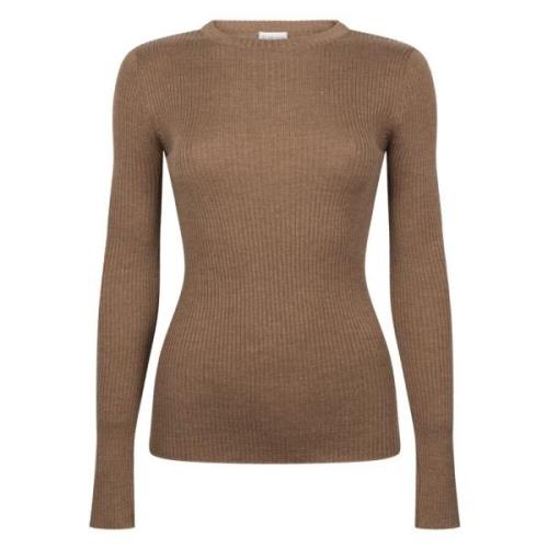 Stilfuld Brun Pullover