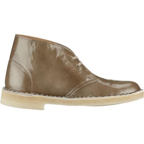 Metallic Læder Desert Boot til Kvinder