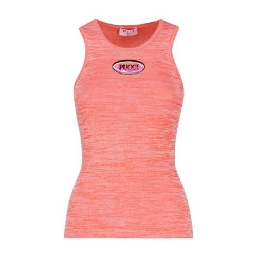 Orange Ærmeløs Tank Top