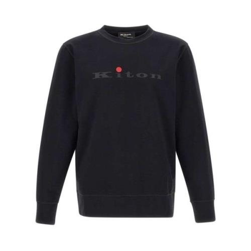 Sort Bomuld Crew-neck Sweatshirt