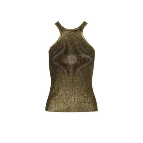 Metallic Strikket Tank Top