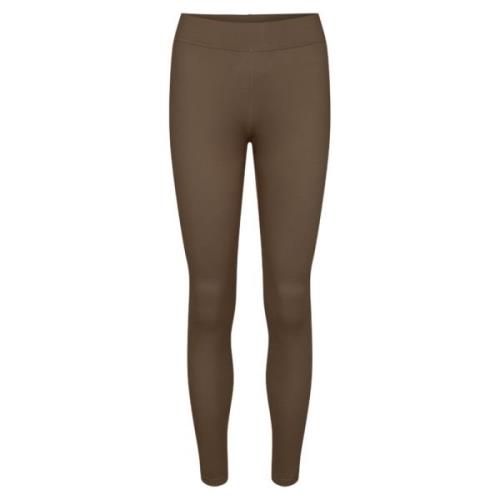 Bløde Brun Fleece Leggings