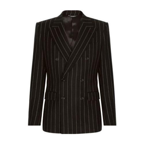 Pinstripe Dobbeltknap Blazer