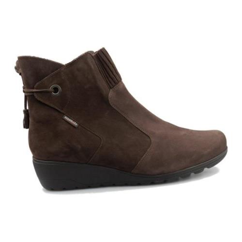 Giada Dames Ankelstøvle - Mørkebrun Nubuck