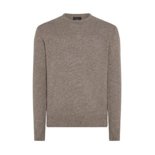 Beige Uld Tricot Sweater