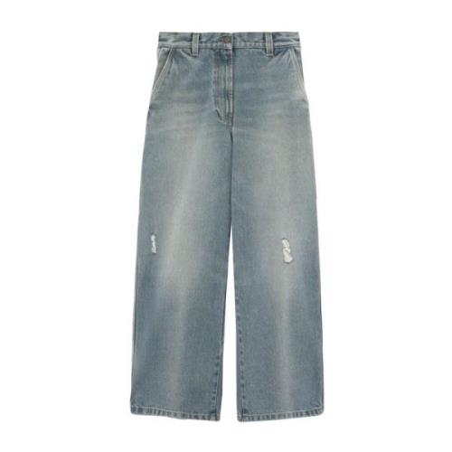 Paris Wide-Leg Jeans Blå