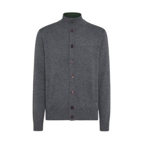 Herre Cardigan i ensfarvet - Regular Fit