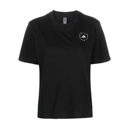 Sort TrueCasuals T-shirt med Logo Print