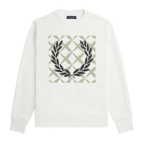 Grafisk Korssting Sweatshirt