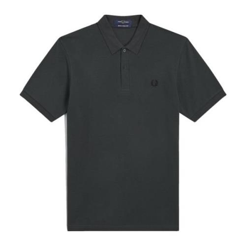 Originalt ensfarvet polo natgrøn / sort