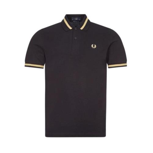 Original Single Tipped Polo i Sort/Champagne