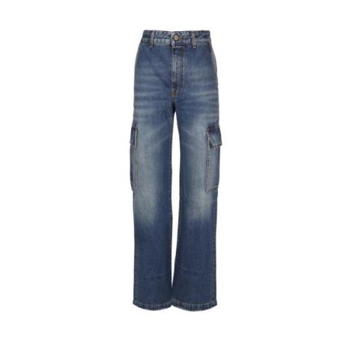 Blegede Denim Højtaljede Jeans